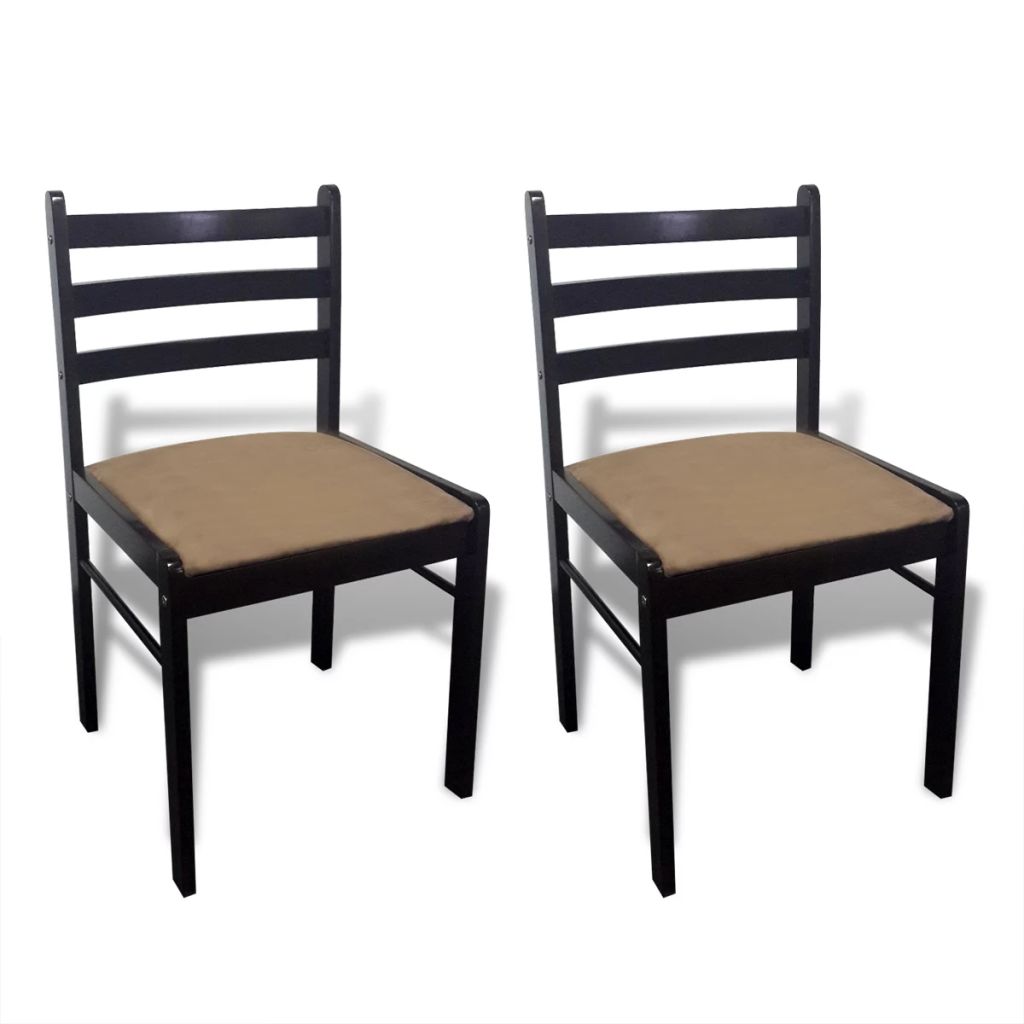 Sillas De Comedor 2 uds madera maciza caucho terciopelo vidaxl unidades forma cuadrada 44 45 81