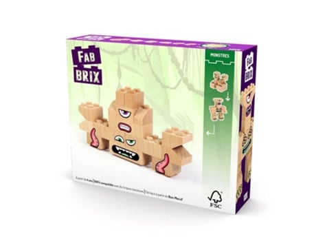 Puzzle FABBRIX (Madera - Beige - 17 x 14 x 4 cm)