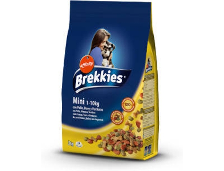 Brekkies Pienso Para perros mini con pollo 1500 gr excel 1.5 kg seca adulto sabor