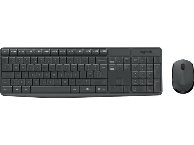 Teclado LOGITECH MK235 (Inalámbrico - Layout Croata - Teclado Numérico)