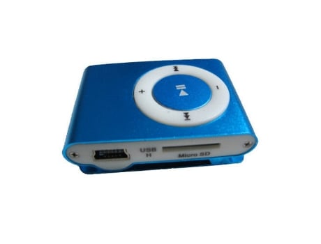 Reproductor de MP3 azul SLOWMOOSE