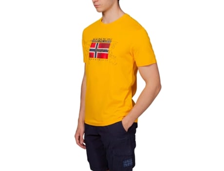 Camiseta de Hombre NAPAPIJRI Amarillo (2XL)