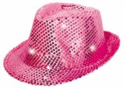 Folat 24073 Tribly gorro de fiesta con lentejuelas y led iluminación unisex adulto magenta talla sombrero max bersinger 81624073