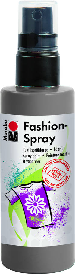 Marabu Pintura Textil con pulverizador 100 ml color gris 171950078