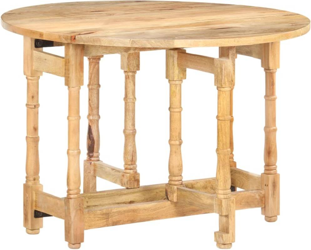 Mesa de Comedor VIDAXL Redonda (Marrón - Madera - 110x76 cm)