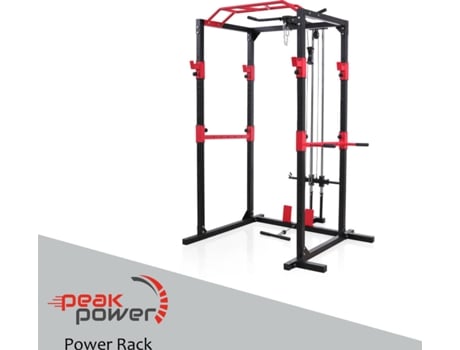 Zoomyo Peak Power rack de acero estable gimnasio en casa 2 observadorestira lat y fila dispositivo musculación conjunto fitness com spotters multifuncional