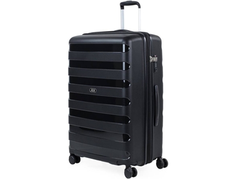 Maleta De Viaje jaslen trolley polipropileno grande 109 negro marca tamaño 70 fabricadas con un material ligero