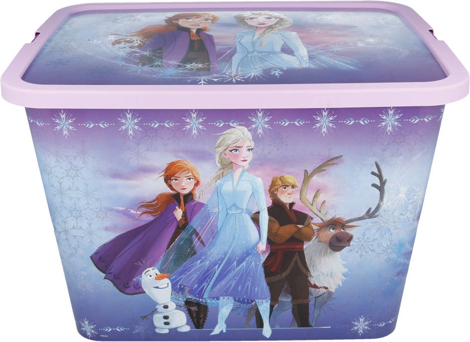 Caja De Frozen 63603 morado 18 x 29 19 cm almacenaje 7 2