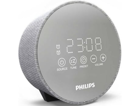 Philips Tadr402 Radio despertador gris digital dr40212 sleep timer carga usb alarma dual tadr40212 fm sintonización 5