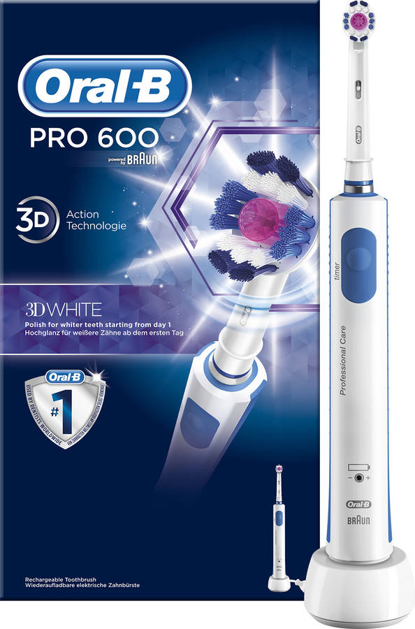 Cepillo de Dientes Eléctrico ORAL-B Pro 600 3DWhite