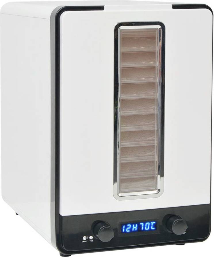 vidaXL Deshidratador de alimentos con 10 bandejas 550 W blanco