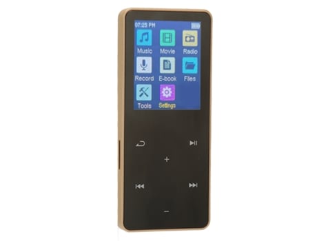 Reproductor MP3 Bluetooth YIZHOOD JS04 1.8Inch HiFi Loseless 8GB (Oro)