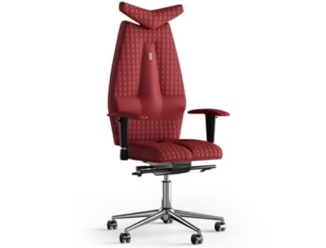 Silla de Oficina KULIK SYSTEM Jet Stitching PU Cuero (Vermelho -130x50x50cm)