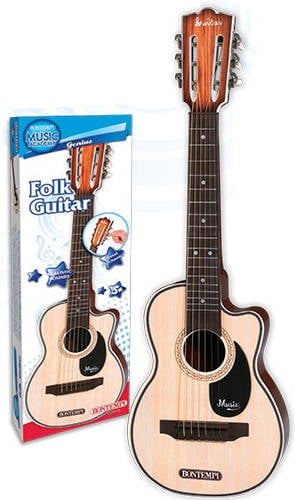 Bontempi20 Guitarra Folk de madera con 6 cuerdas multicolor 70 cm spanish business option tradding 20 7010