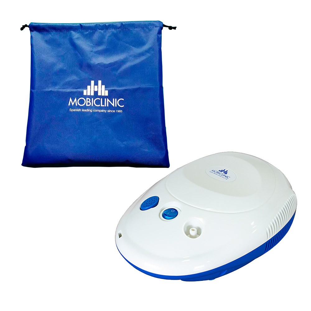 Mini Nebulizador MOBICLINIC Compresor Blanco y Azul Neb-1