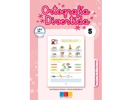 Libro Ortografía Divertida 5 de José Martínez Romero (Español)