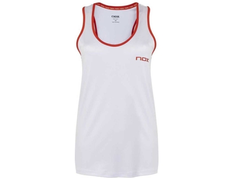 Camiseta de Mujer NOX Tenis Blanco (XL)