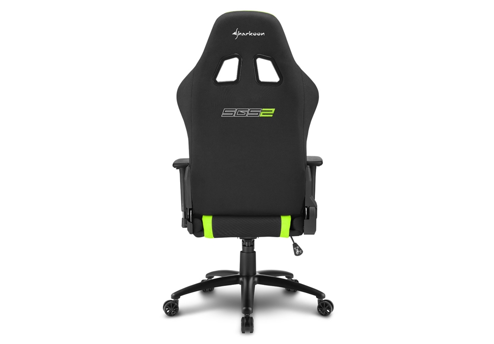 Silla Gaming SHARKOON Skiller SGS2 (Elevador a Gas Clase 4 - Negro y Verde)