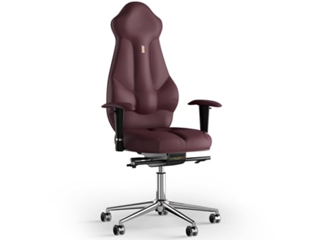 Silla de Escritorio Ergonomica KULIK SYSTEM Imperial PU Cuero (Bordo -130x50x50cm)