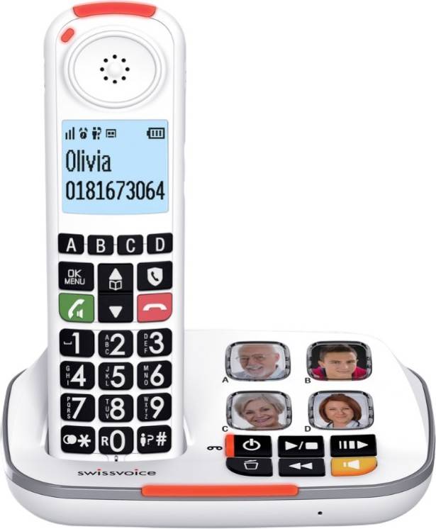 Teléfono Fijo SWISSVOICE Xtra 2355 Blanco