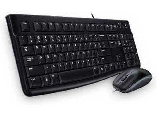 Teclado LOGITECH MK120 (Con Cable - Layout Nórdico)