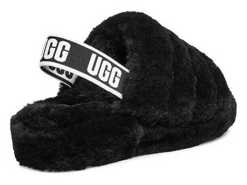 Ugg Fluff Yeah slide chanclas mujer pele natural 39