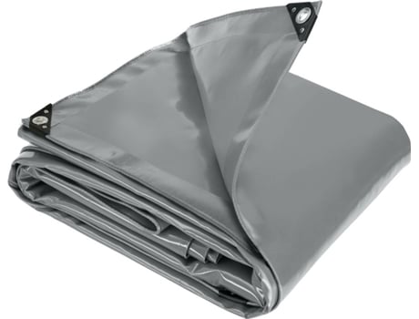 Lona de Tela Impermeable TECTAKE (Gris -PVC-300 x 500 x 0,5 cm)