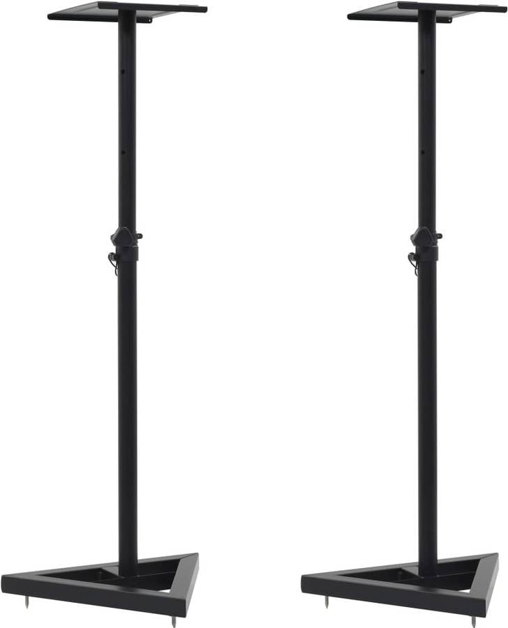 Soporte Altavoz VIDAXL Monitores de Estudio (2 Pcs - Acero Negro)