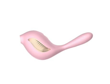 Vibrador de succión 2 en 1 con vibración de 10 frecuencias Succión de 3 frecuencias (rosa) VEANXIN