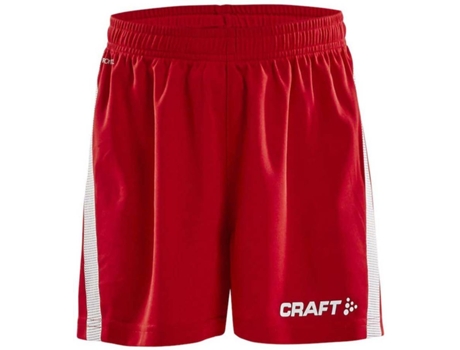 Pantalones para Hombre CRAFT Pro Control Rojo para Fútbol (134 - 140 cm)