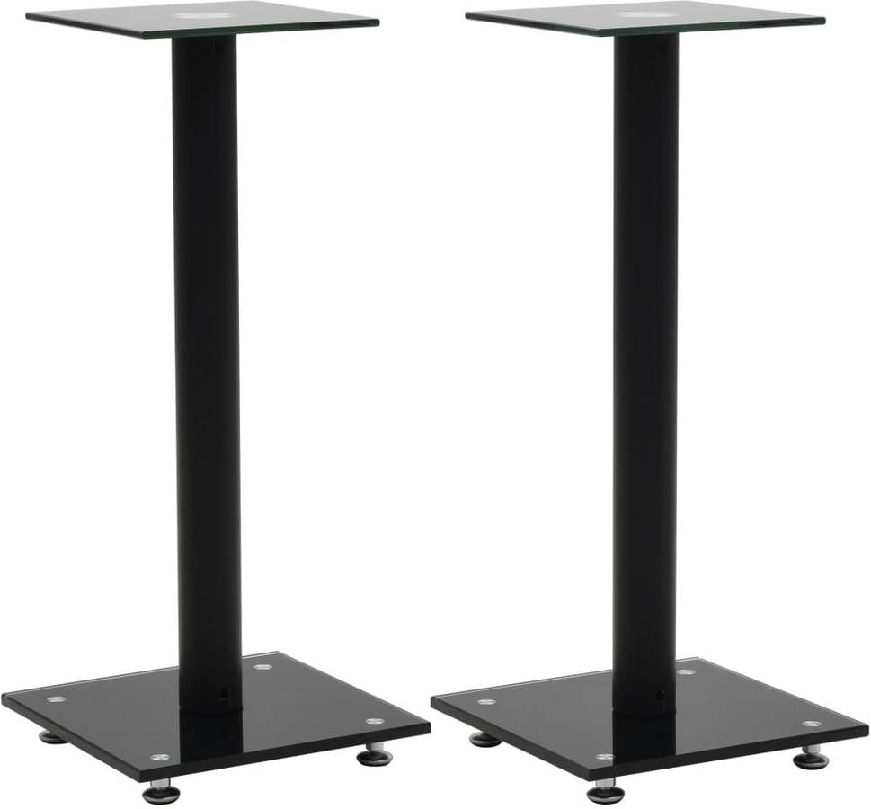 Soporte VIDAXL Para Altavoces de Diseño de Pilares (2 Pcs - Negro)