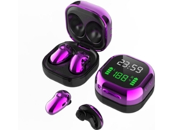 Auriculares Bluetooth True Wireless GETEK s6Plus (In Ear - Micrófono - Morado)