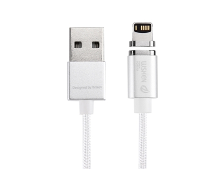 Cable Wsken Certificado Ce Tejido Pines Usb Carga Plateado