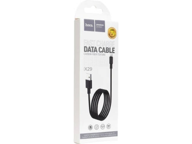 Cable HOCO X29 (Lightning - 1 m - Negro)