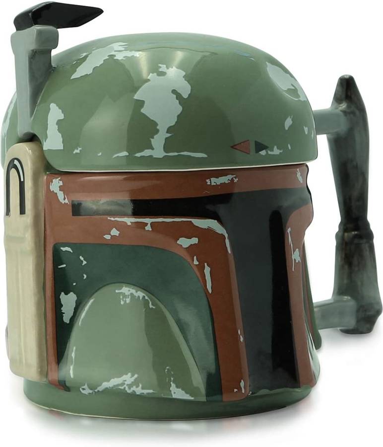 Taza 3d Star wars casco boba fett cabeza de abystyle 300 ml the