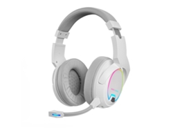 Auriculares Inalámbricos MARS GAMING Mhw-100 Blanco Argb Flow Micrófono Extraíble Enc