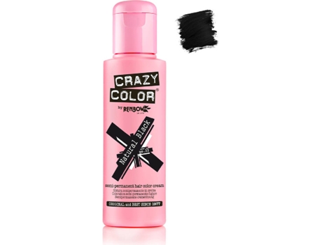 Comprar en oferta Crazy Color Semi-Permanent Hair Color Cream (100 ml) Natural Black
