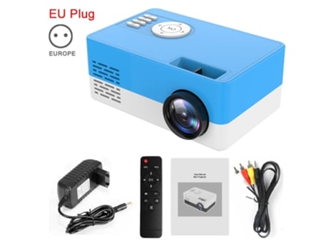 Mini Proyector J15 SLOWMOOSE 1080P Hdmi Usb Mini Beamer[Eu Azul]