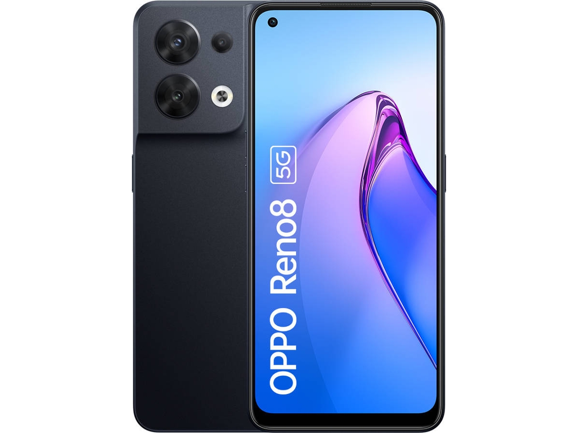 Oppo Reno 8 shimmer black 256gb 8gb 6.44 full hd+ mtk dimensity 1300 4500mah android 12 163 cm 6.4 5g 256 4500 reno8 256gb+8gb 6.43