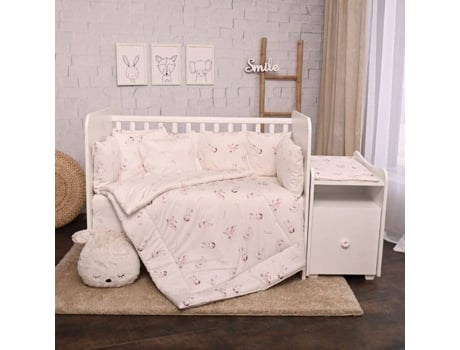 Juego de Cama para Bebé LORELLI Trend Renforce Beige Bunnies (5 Piezas)