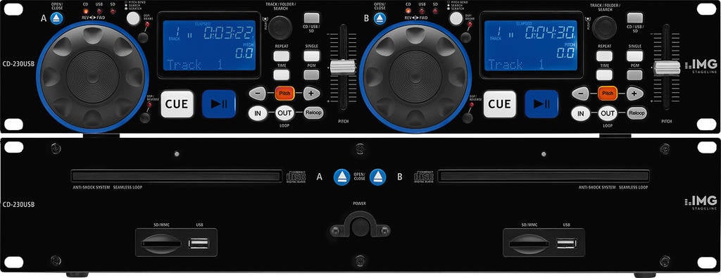 Controlador de DJ MONACOR CD-230USB