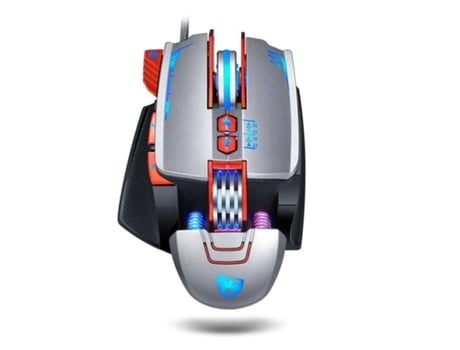 Ratón Gaming TRUMSEN V9 (6400dpi - Plata)