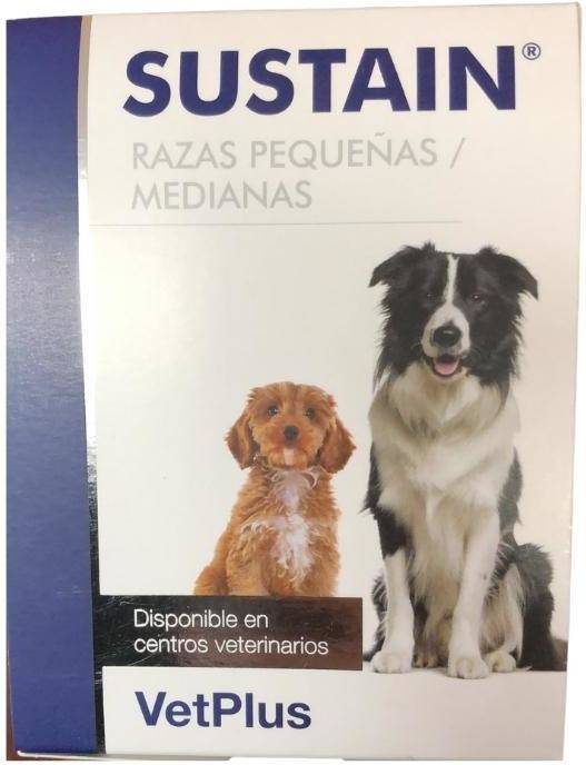 Suplemento Alimenticio para Perros VETPLUS Sustain Razas Pequeñas y Medianas (2.7 g - 30 Und)