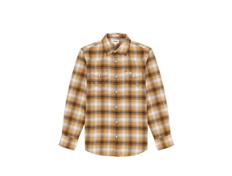 Camisa WRANGLER Larga Western Marrón (M)