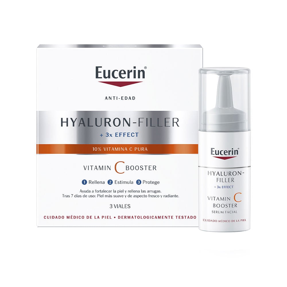 Ampollas Faciales EUCERIN Hyaluron-Filler Vitamina C Booster Ampollas (3 x 8 ml)