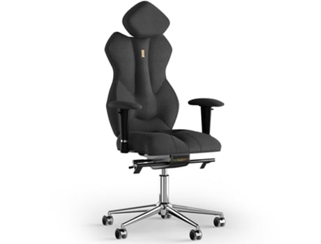 Silla de Escritorio Ergonomica KULIK SYSTEM Tejido Real (Azur - Negro -130x50x50cm)