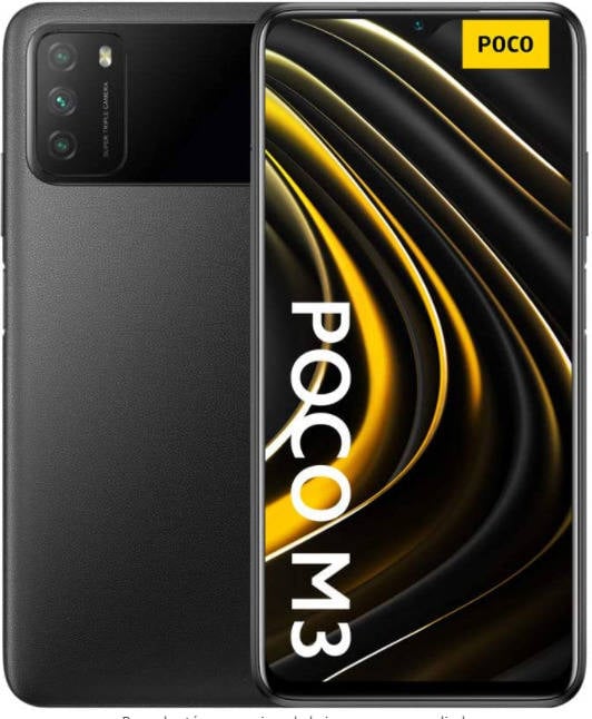 Smartphone XIAOMI Poco M3 (6.53'' - 4 GB - 128 GB - Negro)