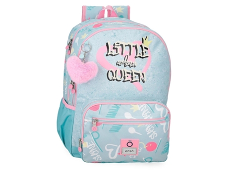 Mochila Escolar Poliéster Little Urban Queen Azul ENSO