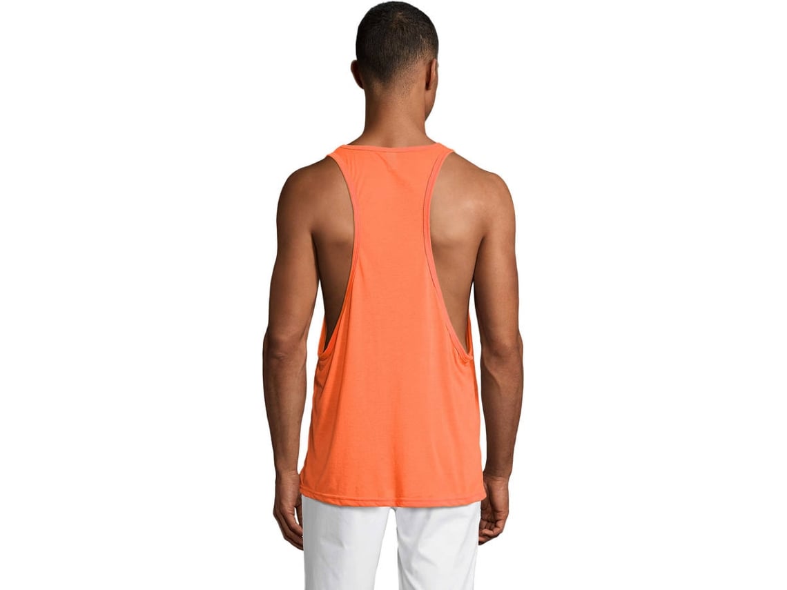 Camiseta SOLS Jamaica Naranja Fluor (M)