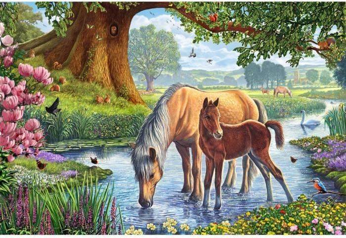 Schmidt 56161 Caballos de torrente kids jigsaw puzzle 150 piezas partir 7 sch4001504561611